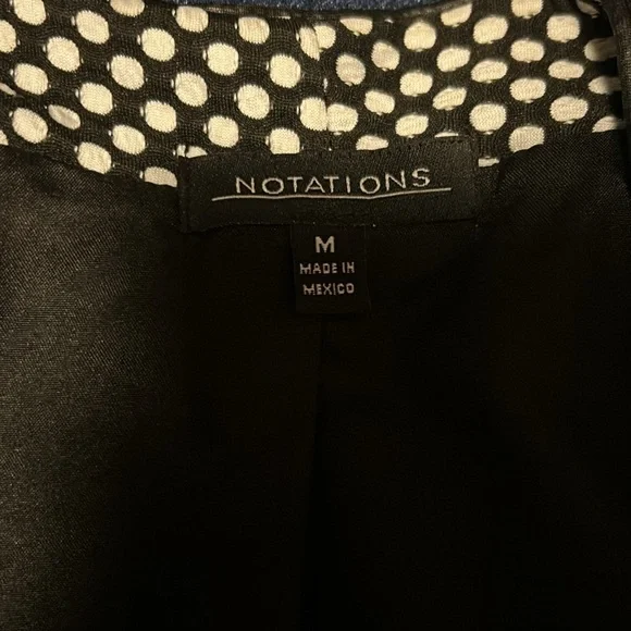 Notations Polka Dot Draped Blazer - Medium - Picture 4 of 6